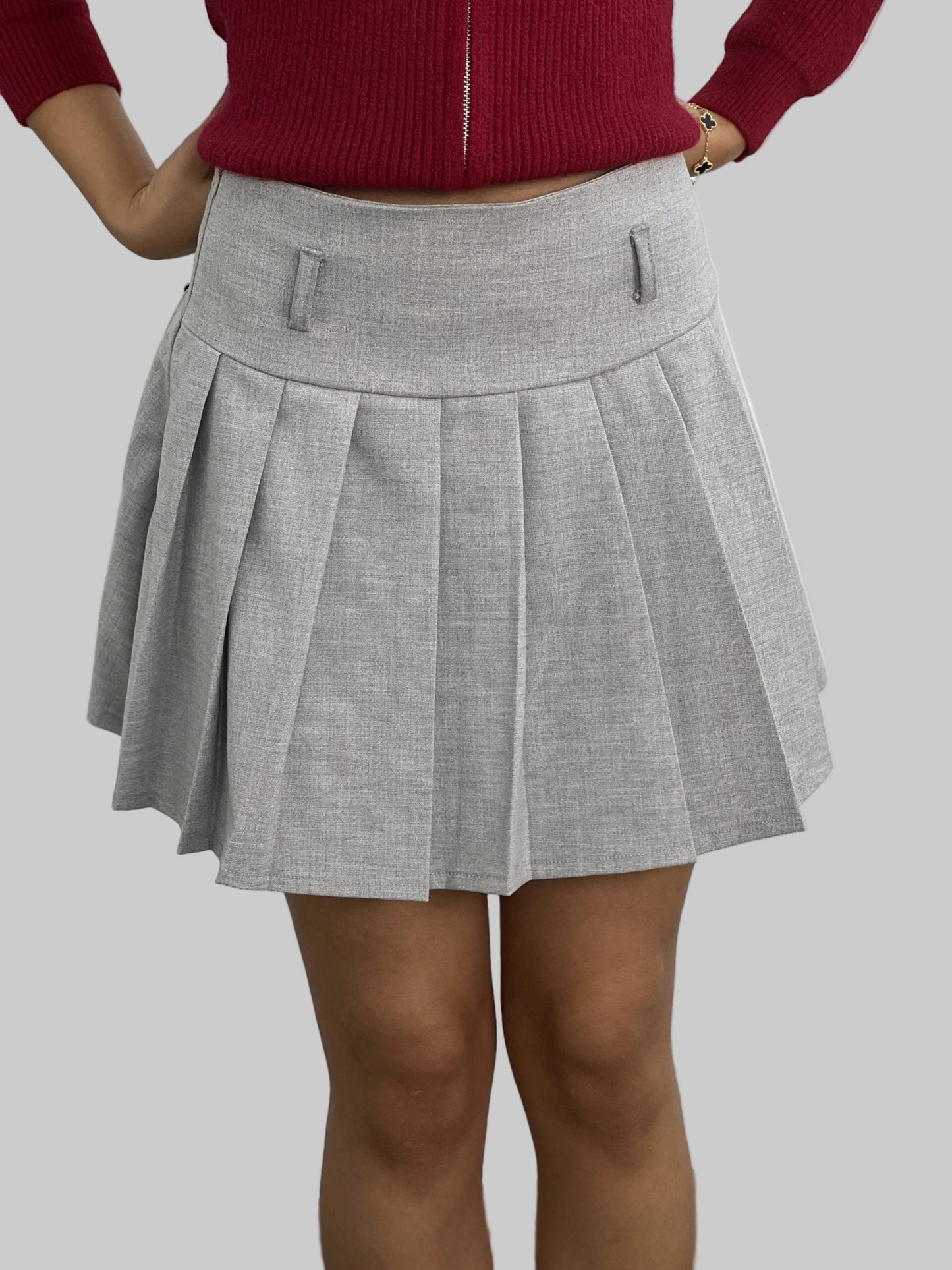 Plisserad minikjol för kvinnor